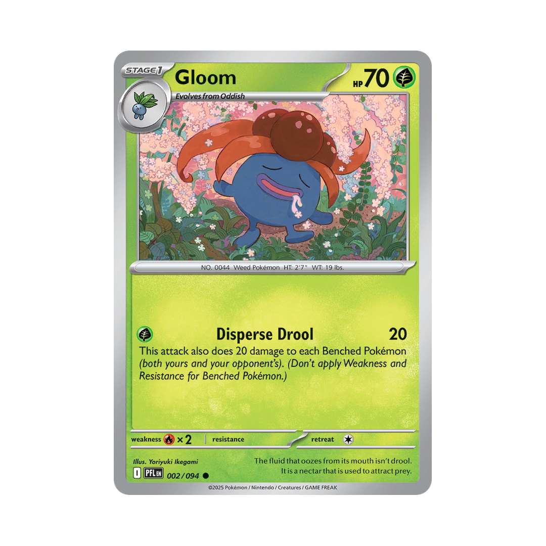 Gloom 002/094 Phantasmal Flames Pokémon card