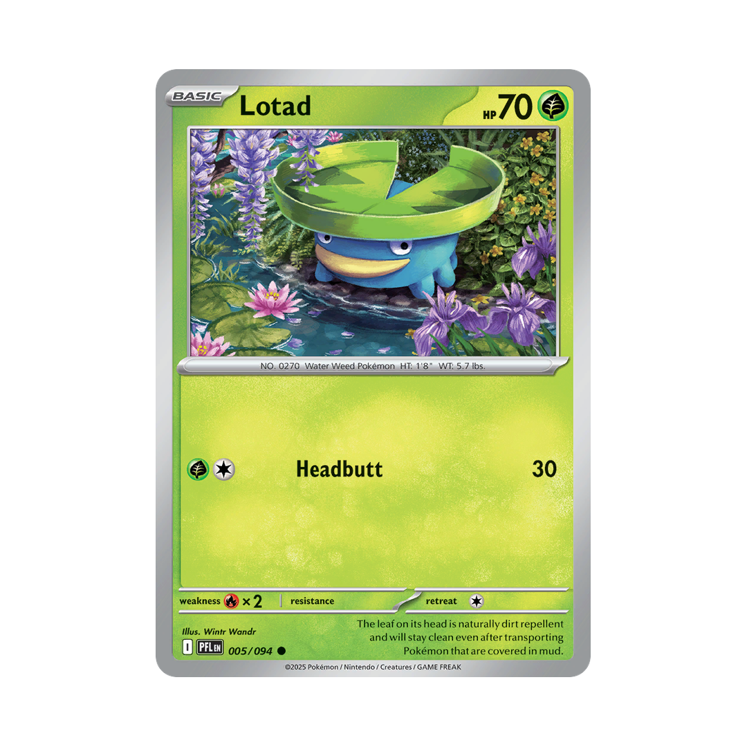 Lotad 005/094 Phantasmal Flames Pokémon card
