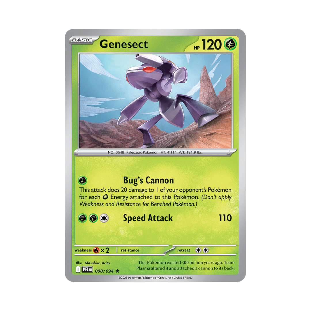 Genesect 008/094 Phantasmal Flames Pokémon card