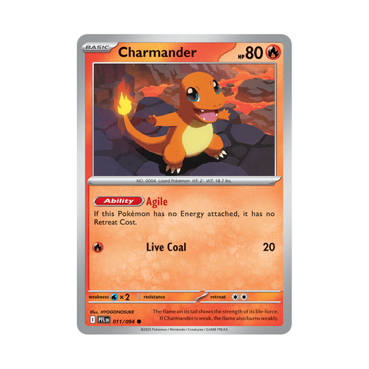 Charmander 011/094 Phantasmal Flames Pokémon card
