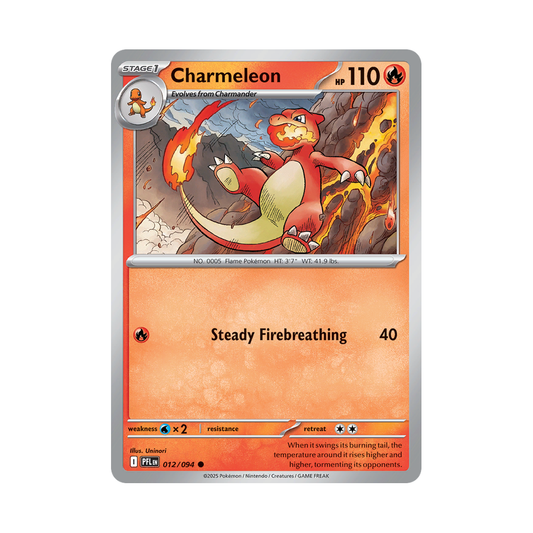 Charmeleon 012/094 Phantasmal Flames Pokémon card