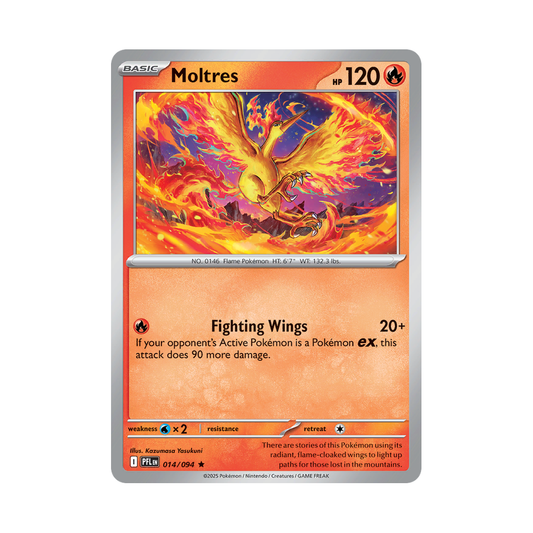 Moltres 014/094 Phantasmal Flames Pokémon card
