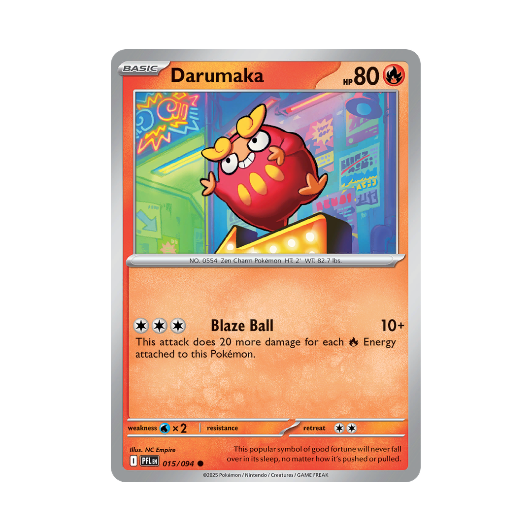Darumaka 015/094 Phantasmal Flames Pokémon card