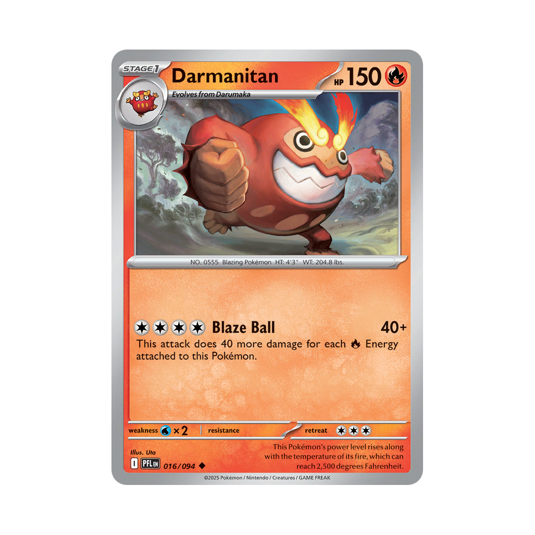 Darmanitan 016/094 Phantasmal Flames Pokémon card