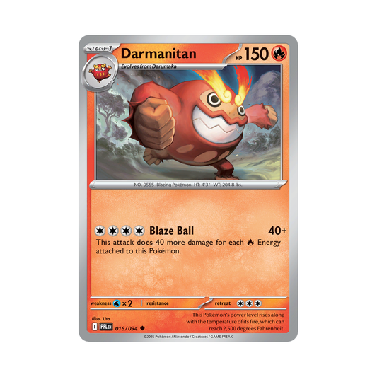 Darmanitan 016/094 Phantasmal Flames Pokémon card