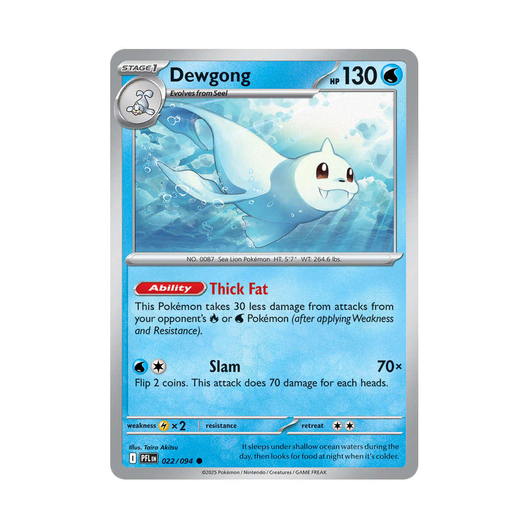 Dewgong 022/094 Phantasmal Flames Pokémon card