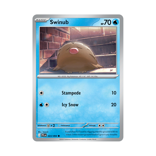 Swinub 023/094 Phantasmal Flames Pokémon card