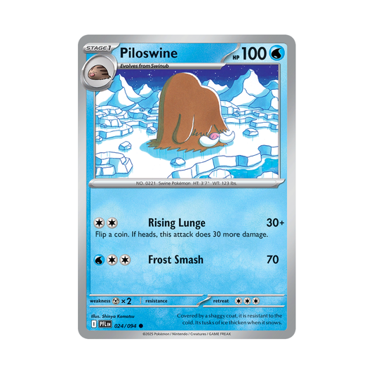 Piloswine 024/094 Phantasmal Flames Pokémon card