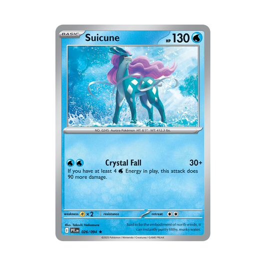 Suicune 026/094 Phantasmal Flames Pokémon card
