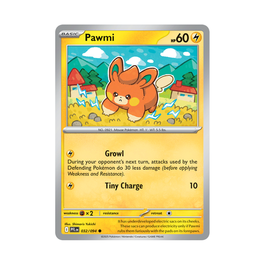 Pawmi 032/094 Phantasmal Flames Pokémon card