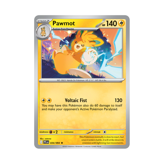 Pawmot 034/094 Phantasmal Flames Pokémon card