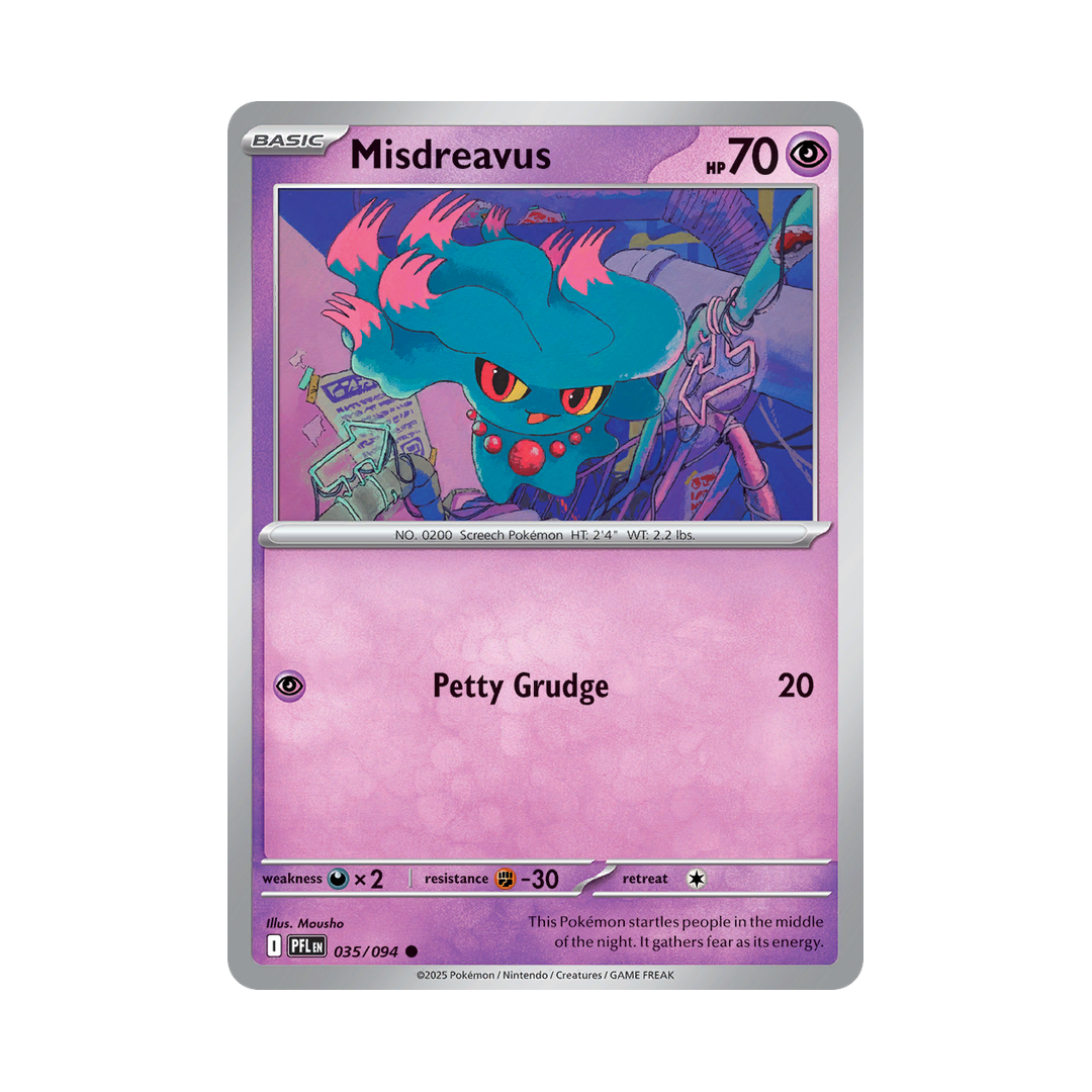 Misdreavus 035/094 Phantasmal Flames Pokémon card