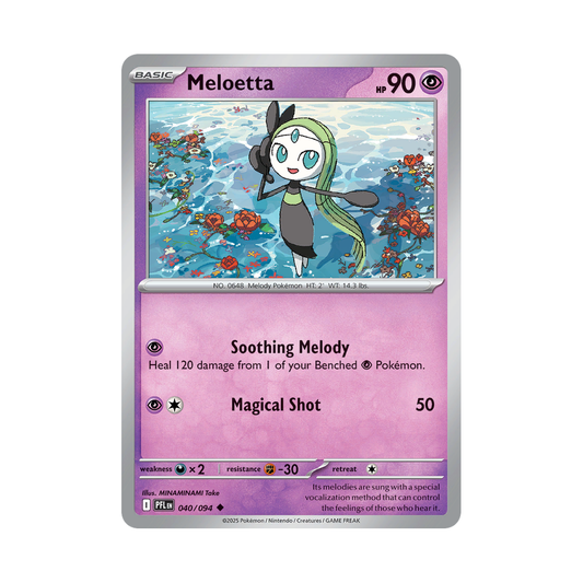 Meloetta 040/094 Phantasmal Flames Pokémon card