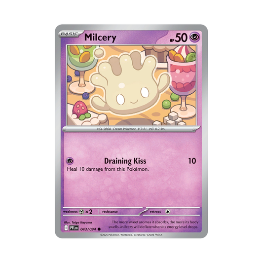 Milcery 043/094 Phantasmal Flames Pokémon card