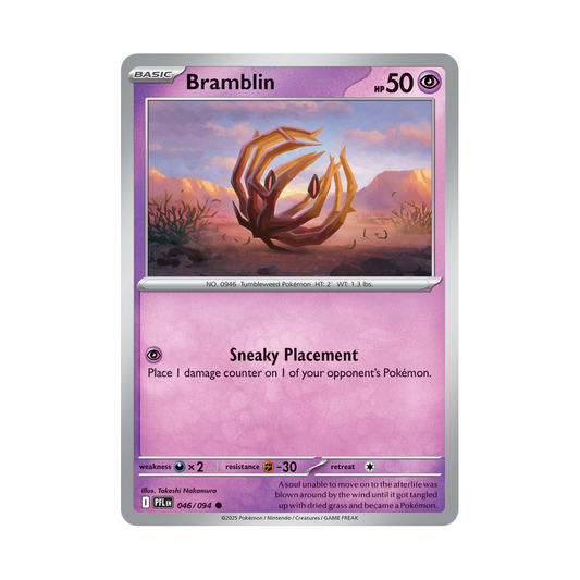Bramblin 046/094 Phantasmal Flames Pokémon card