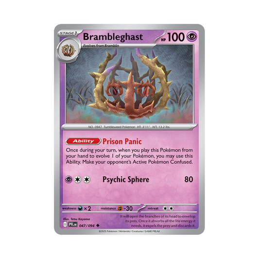 Brambleghast 047/094 Phantasmal Flames Pokémon card