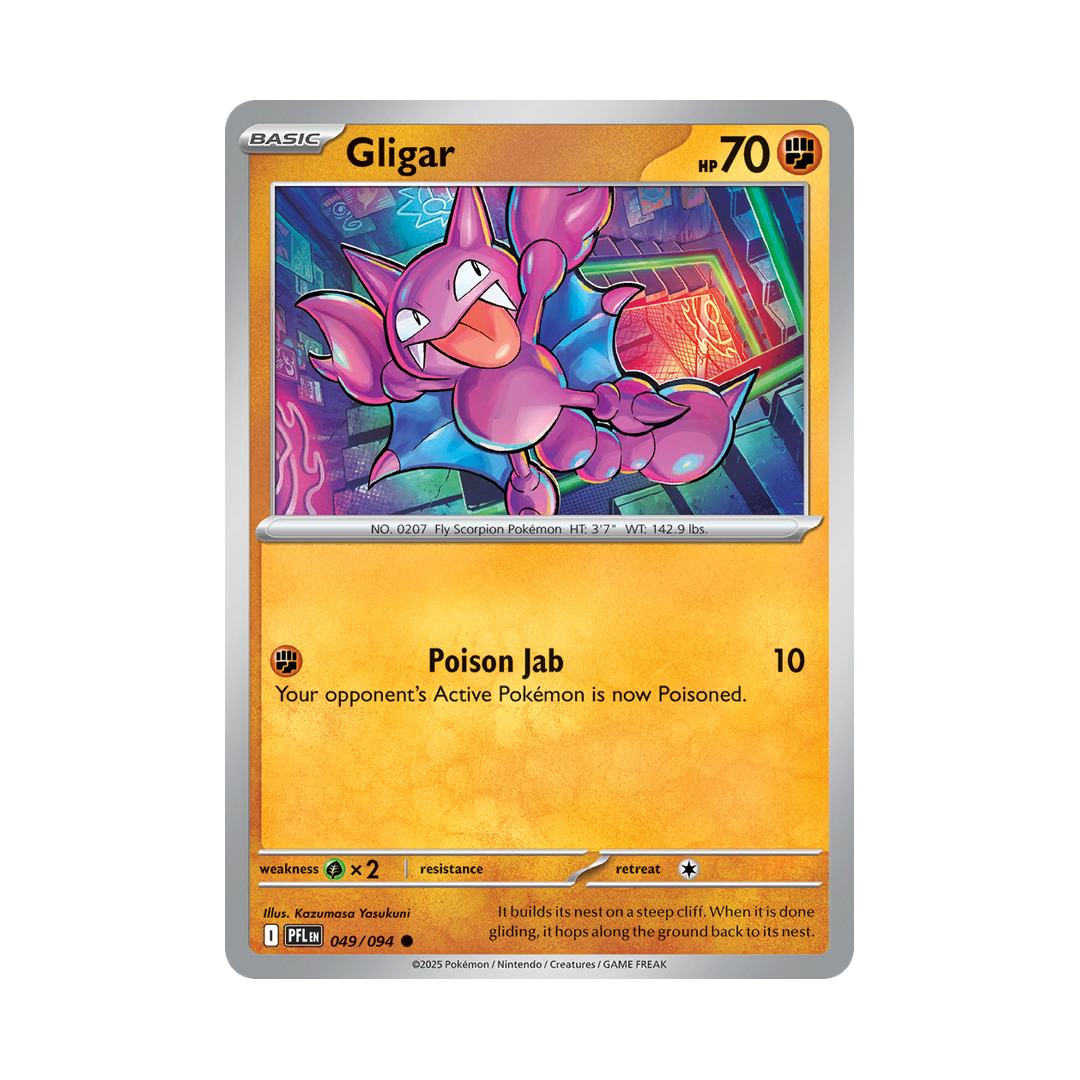 Gligar 049/094 Phantasmal Flames Pokémon card