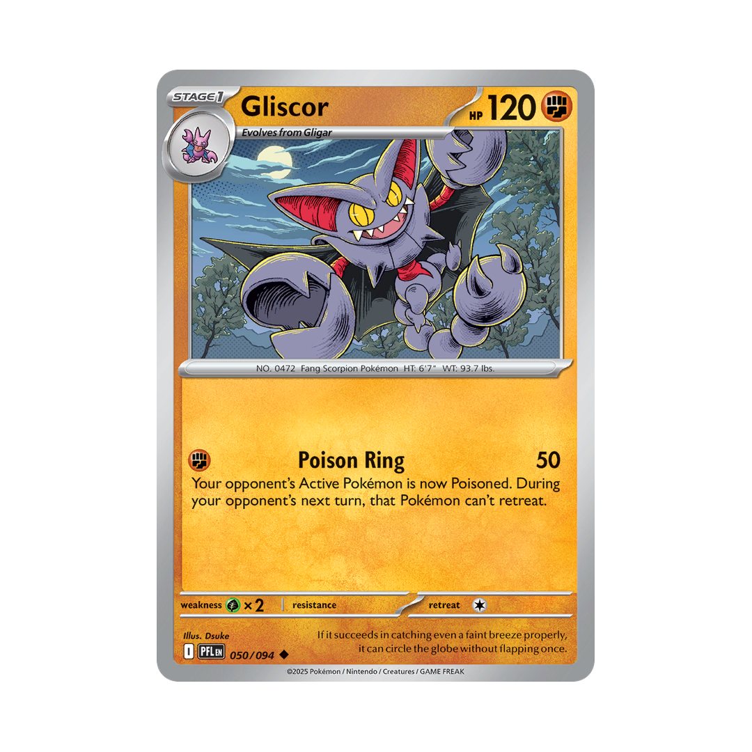 Gliscor 050/094 Phantasmal Flames Pokémon card