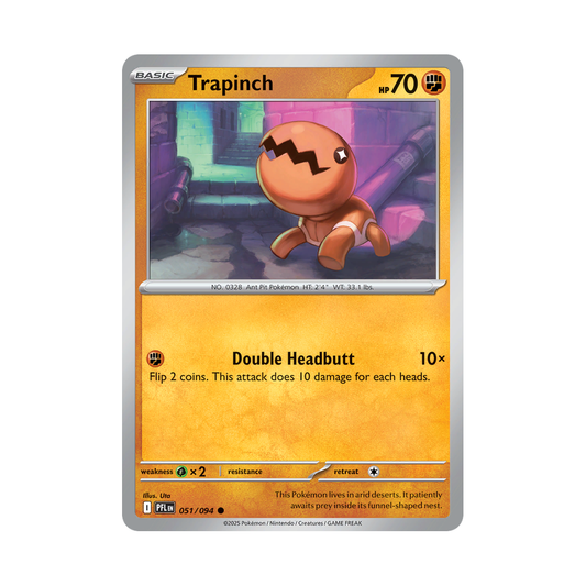 Trapinch 051/094 Phantasmal Flames Pokémon card