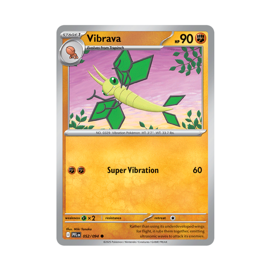 Vibrava 052/094 Phantasmal Flames Pokémon card