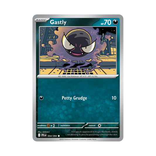 Gastly 054/094 Phantasmal Flames Pokémon card
