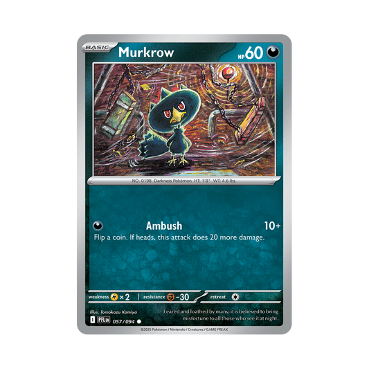 Murkrow 057/094 Phantasmal Flames Pokémon card