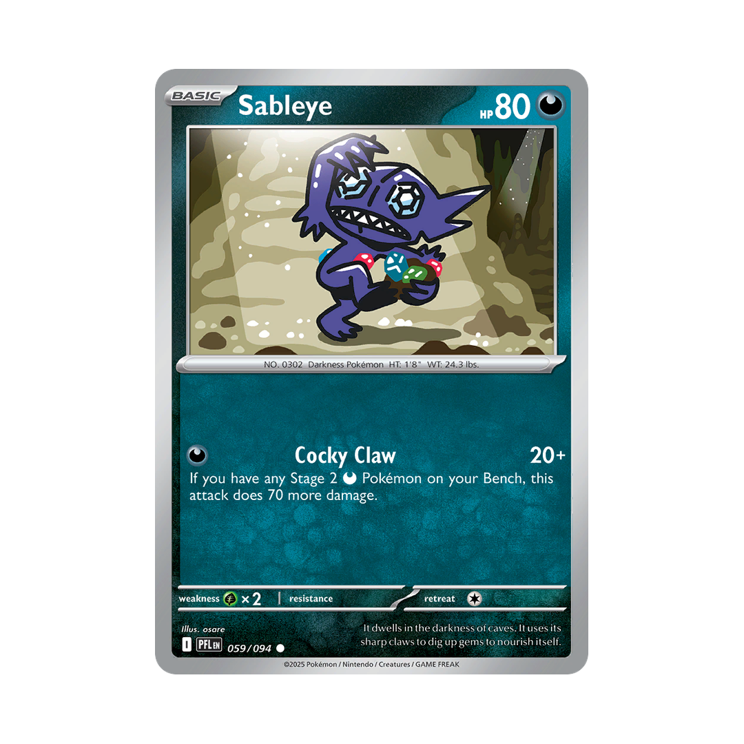 Sableye 059/094 Phantasmal Flames Pokémon card