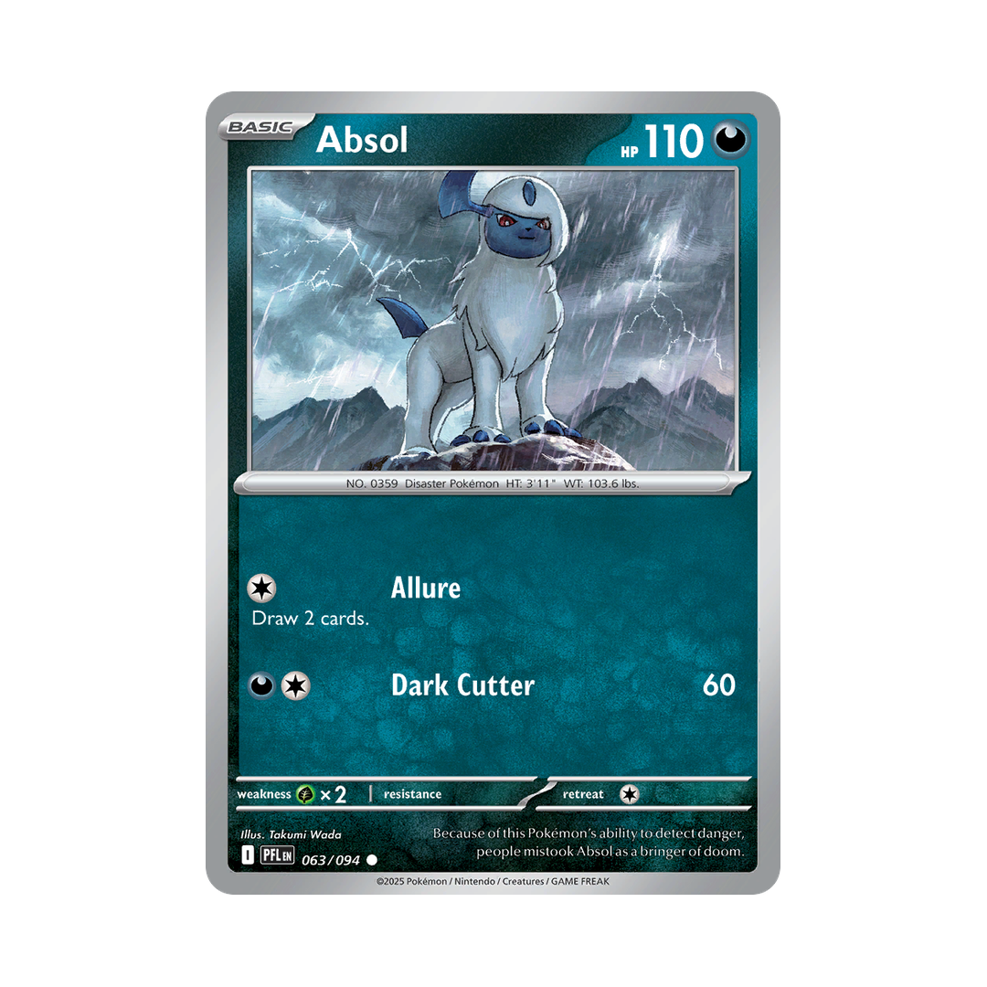 Absol 063/094 Phantasmal Flames Pokémon card