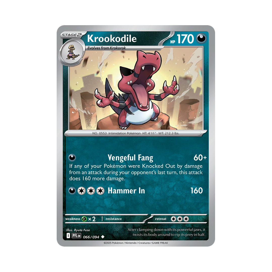 Krookodile 066/094 Phantasmal Flames Pokémon card