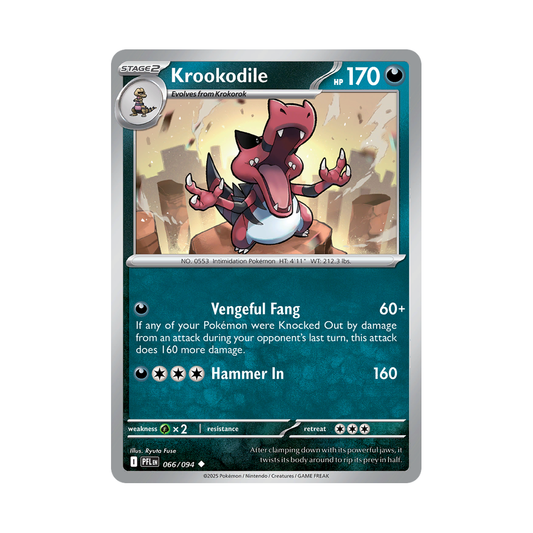Krookodile 066/094 Phantasmal Flames Pokémon card