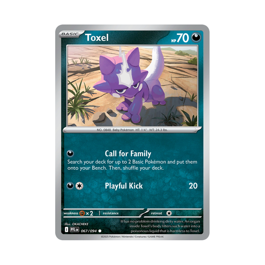 Toxel 067/094 Phantasmal Flames Pokémon card