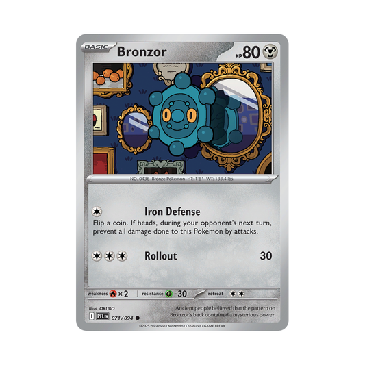 Bronzor 071/094 Phantasmal Flames Pokémon card