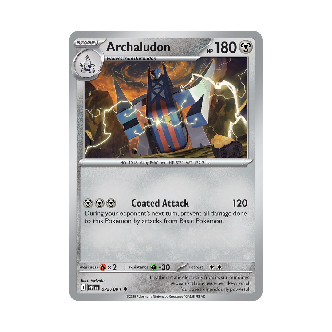 Archaludon 075/094 Phantasmal Flames Pokémon card