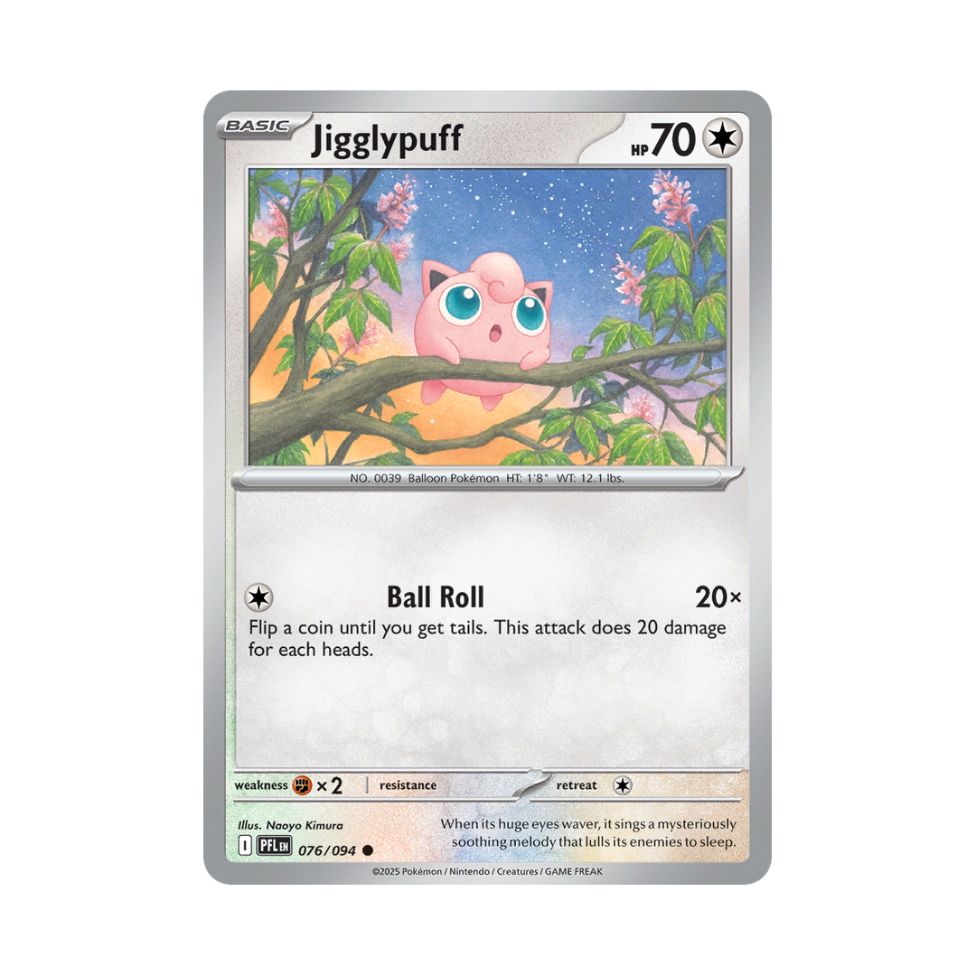 Jigglypuff 076/094 Phantasmal Flames Pokémon card