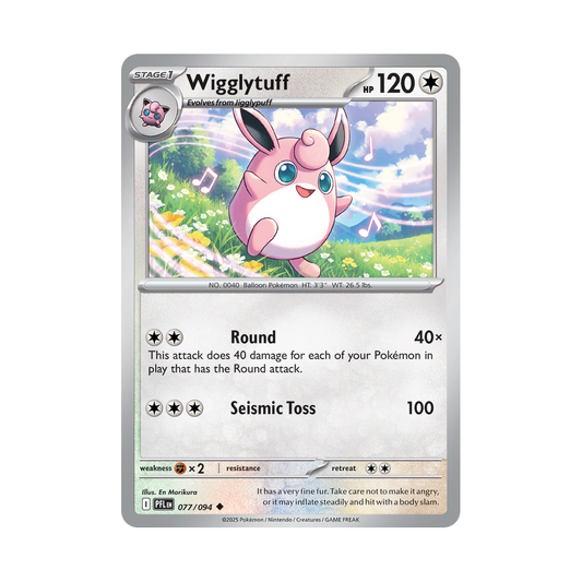 Wigglytuff 077/094 Phantasmal Flames Pokémon card