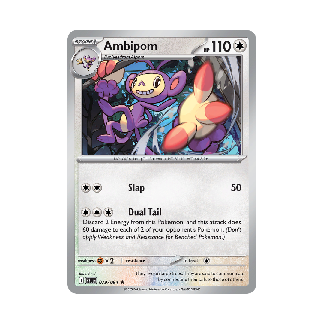 Ambipom 079/094 Phantasmal Flames Pokémon card