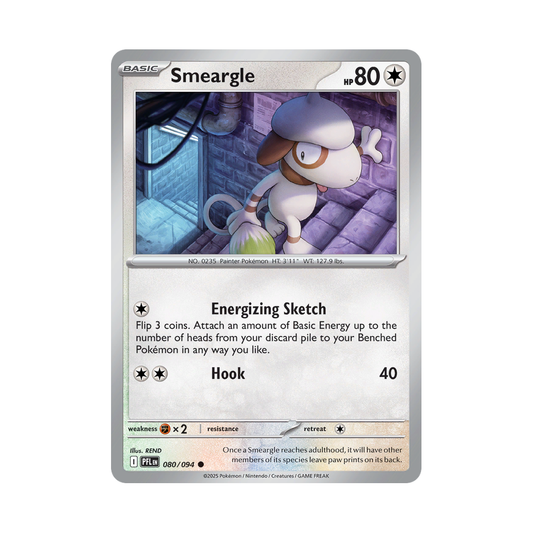 Smeargle 080/094 Phantasmal Flames Pokémon card