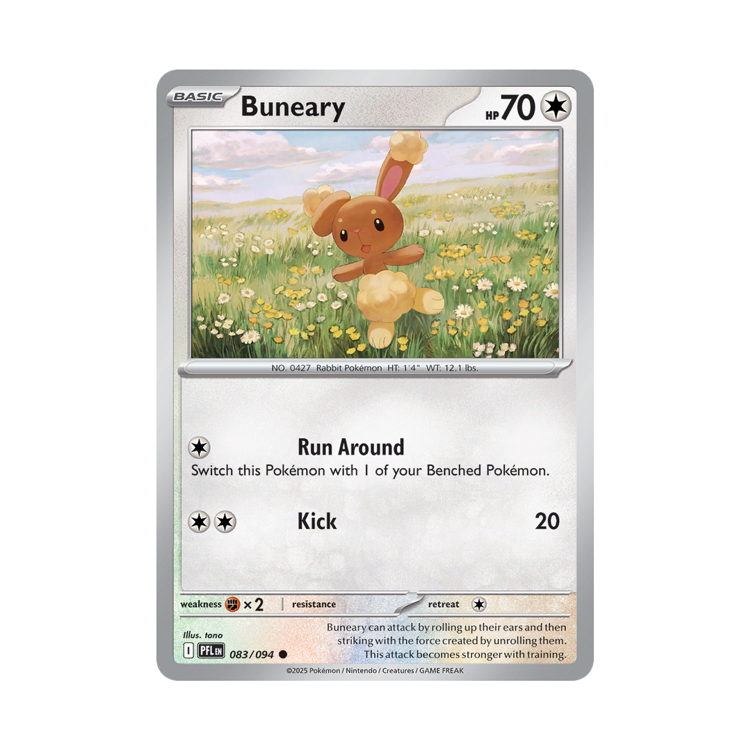 Buneary 083/094 Phantasmal Flames Pokémon card