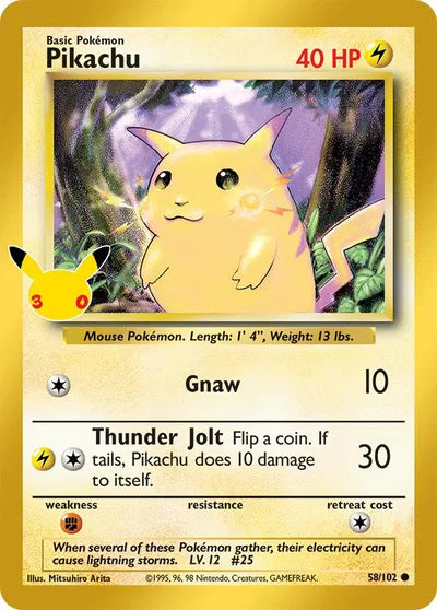 Pikachu - 30th Classic Collection - 58/102
