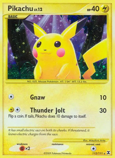 Pikachu - Rising Rivals - Secret Rare - 112/111